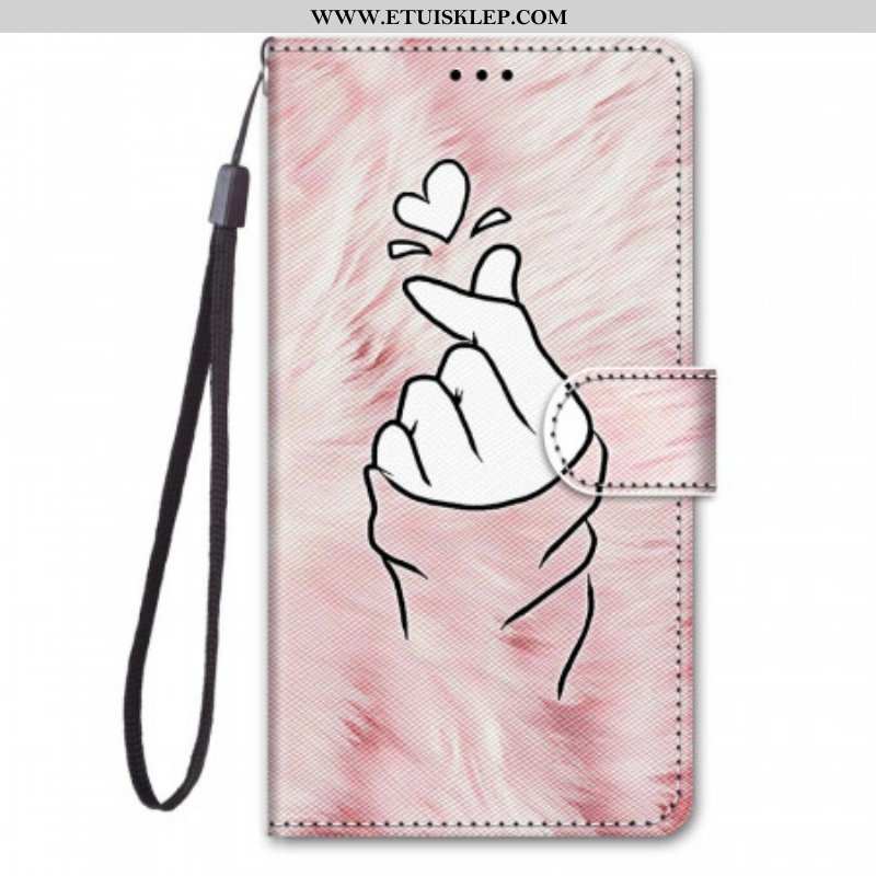 Etui Folio do Samsung Galaxy M23 5G Serce Palca